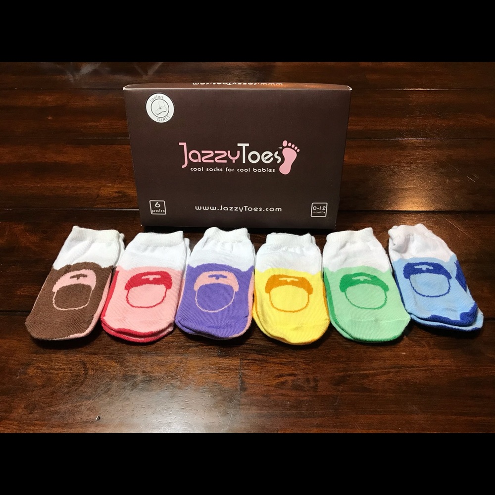 JazzyToes Loafers - 6 Pair Socks